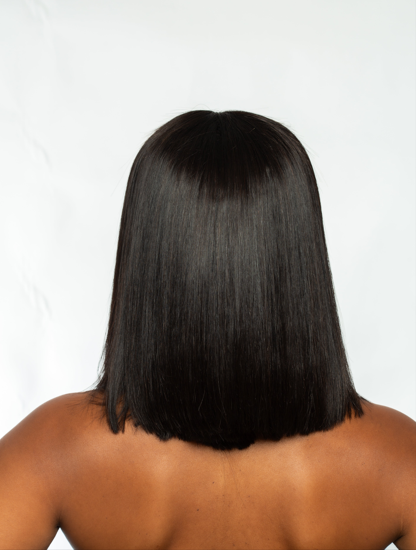 Natural blunt bob wig