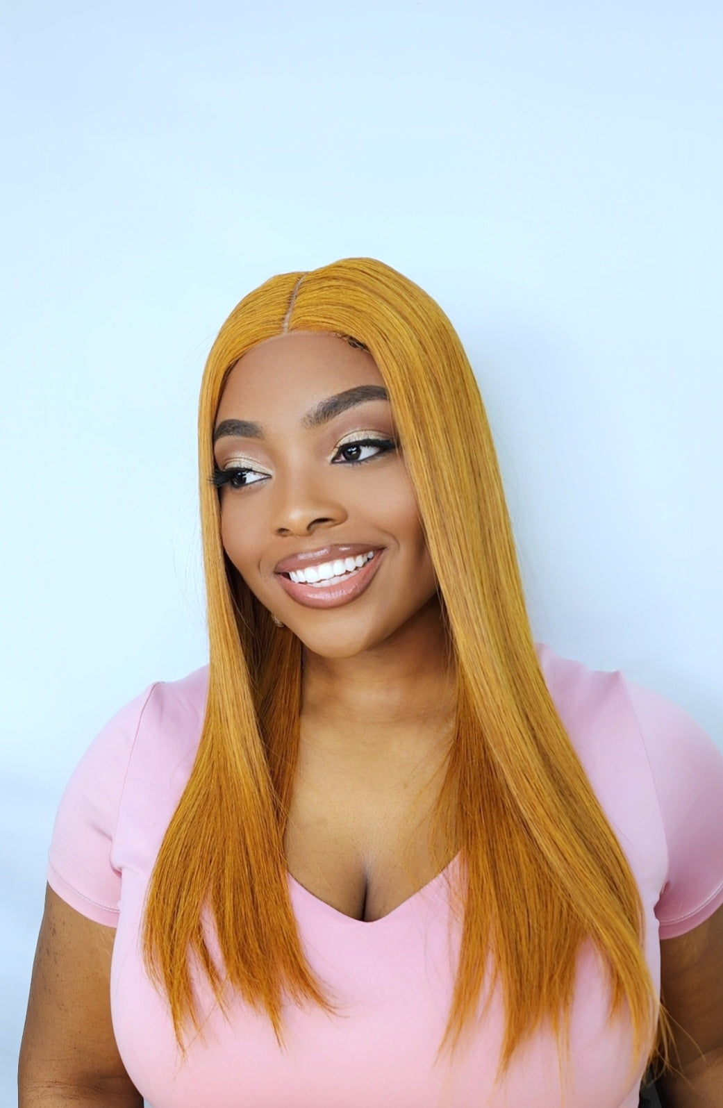 Lala orange wig