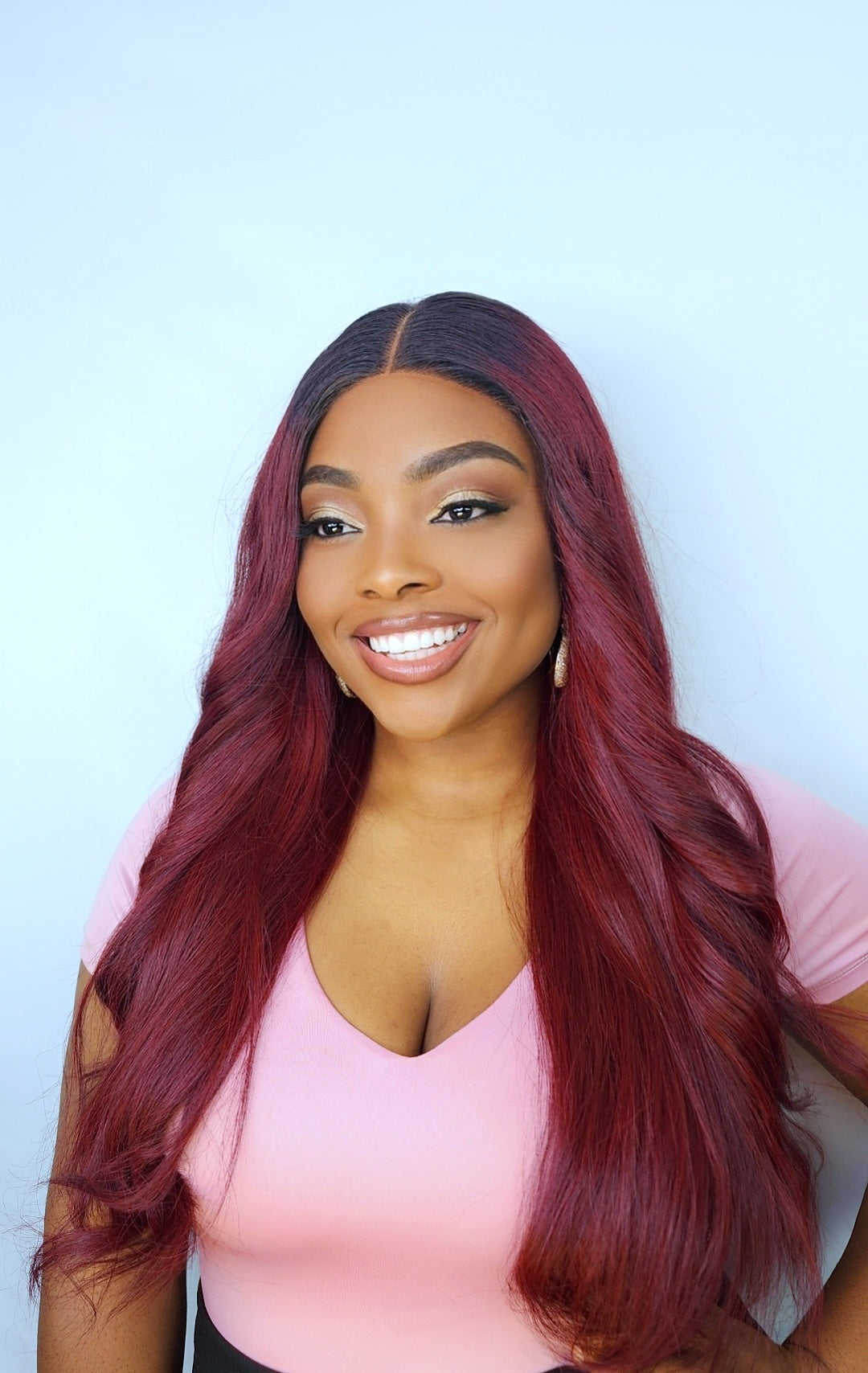 Ombre Burgundy bodywave