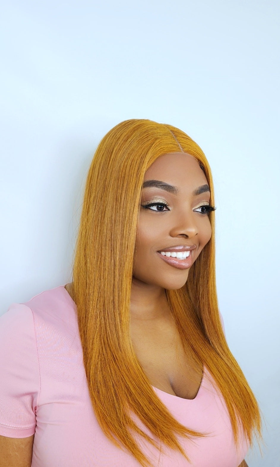 Lala orange wig