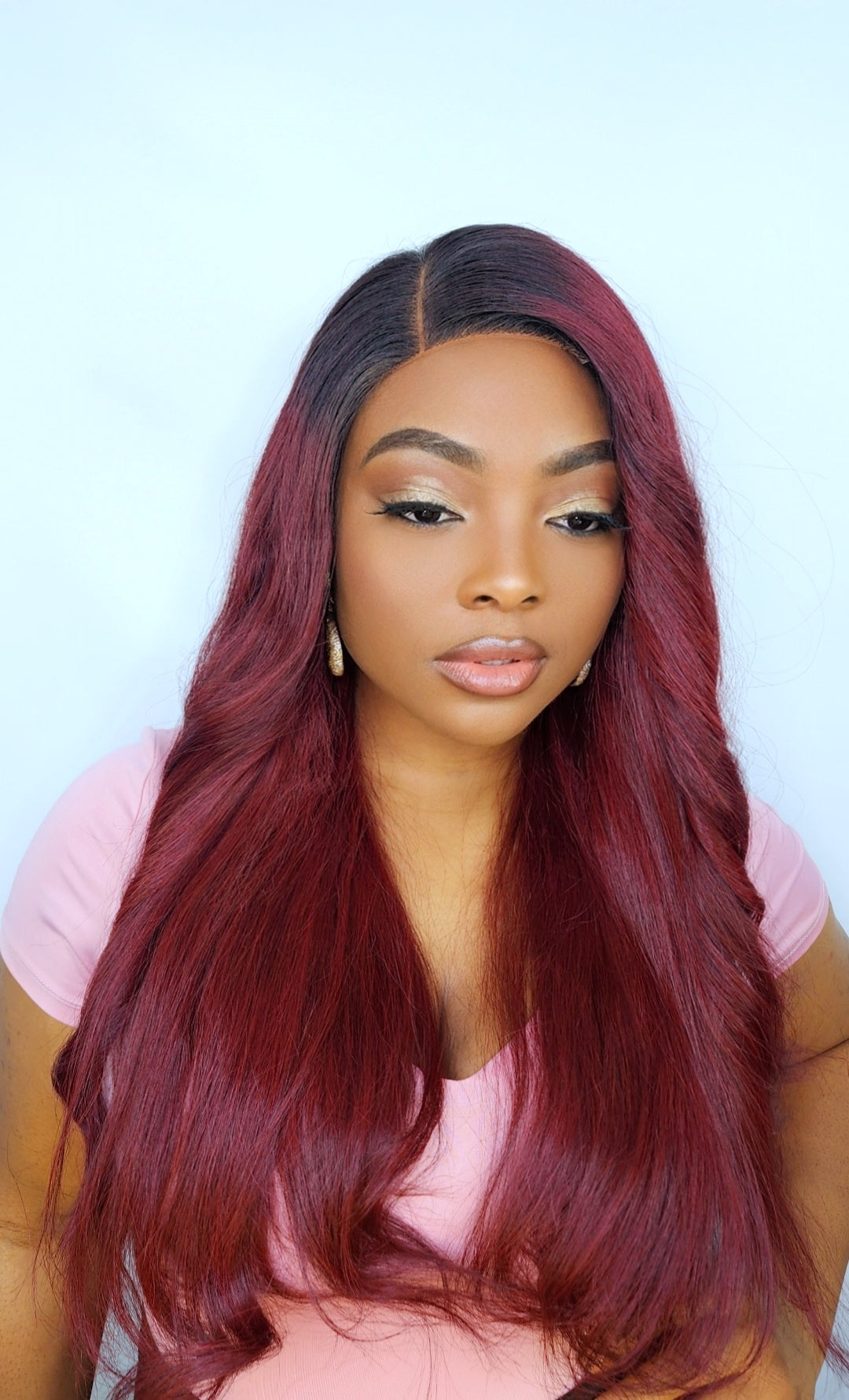 Ombre Burgundy bodywave