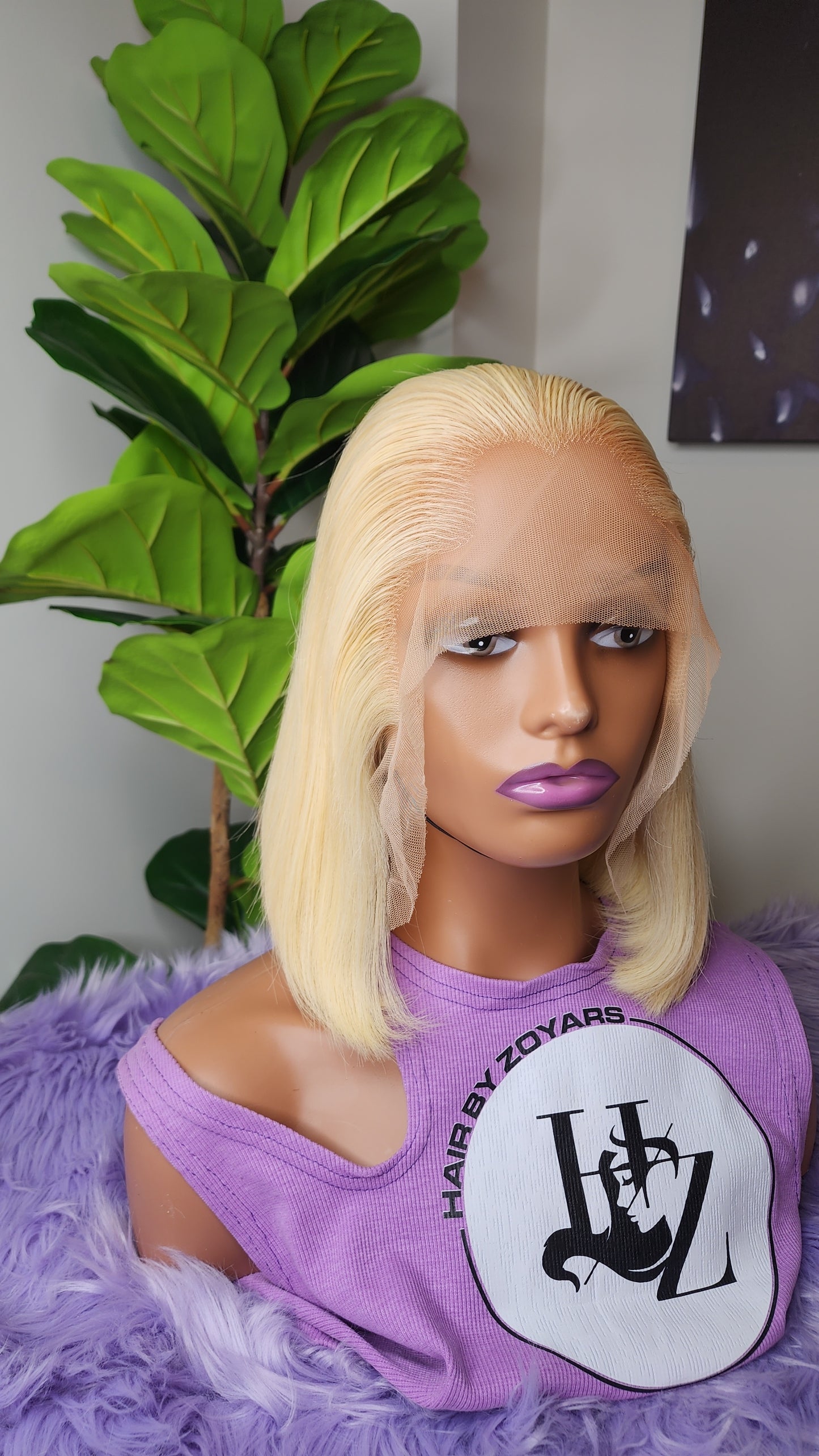 Blonde goddess wig
