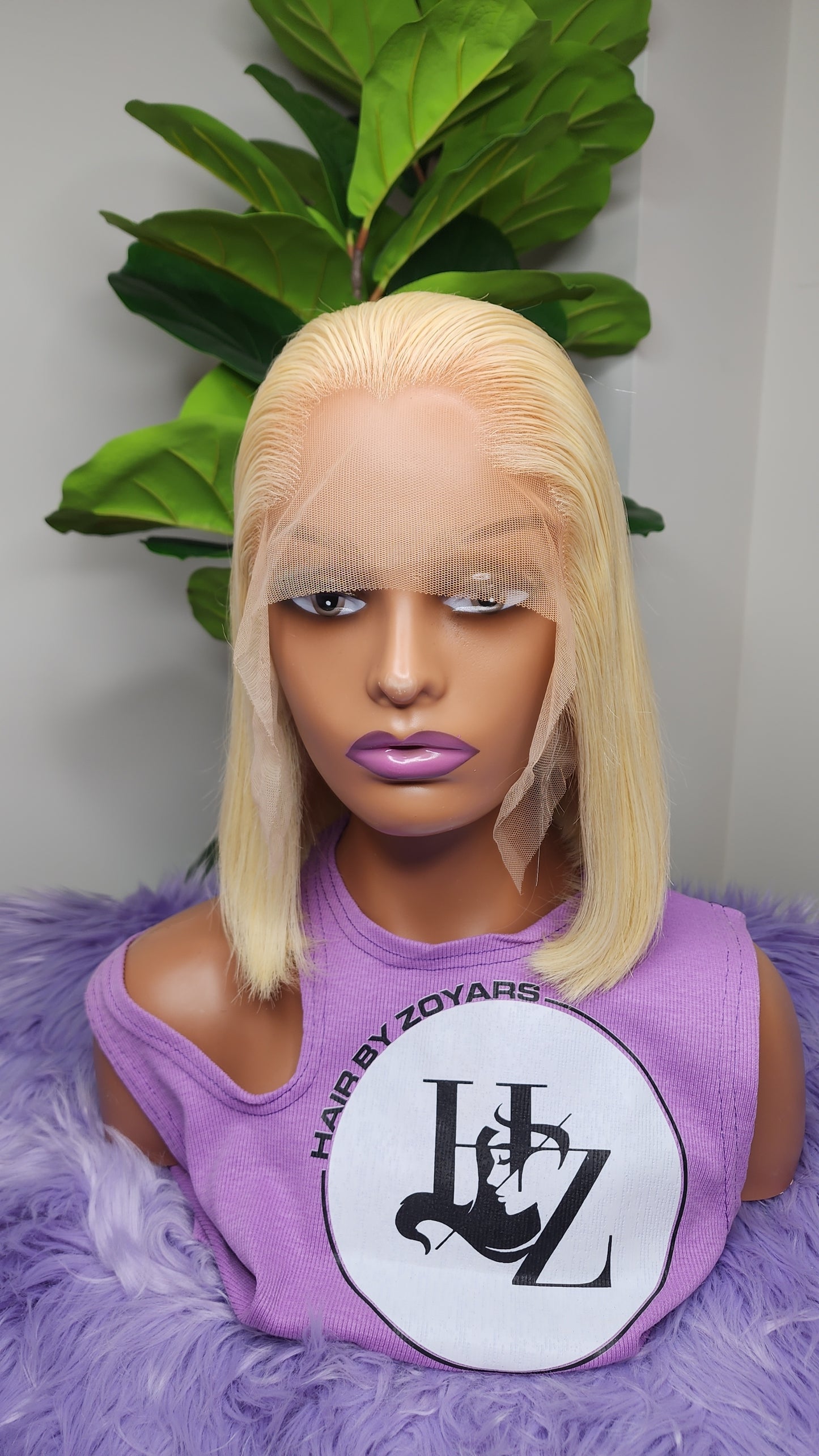 Blonde goddess wig