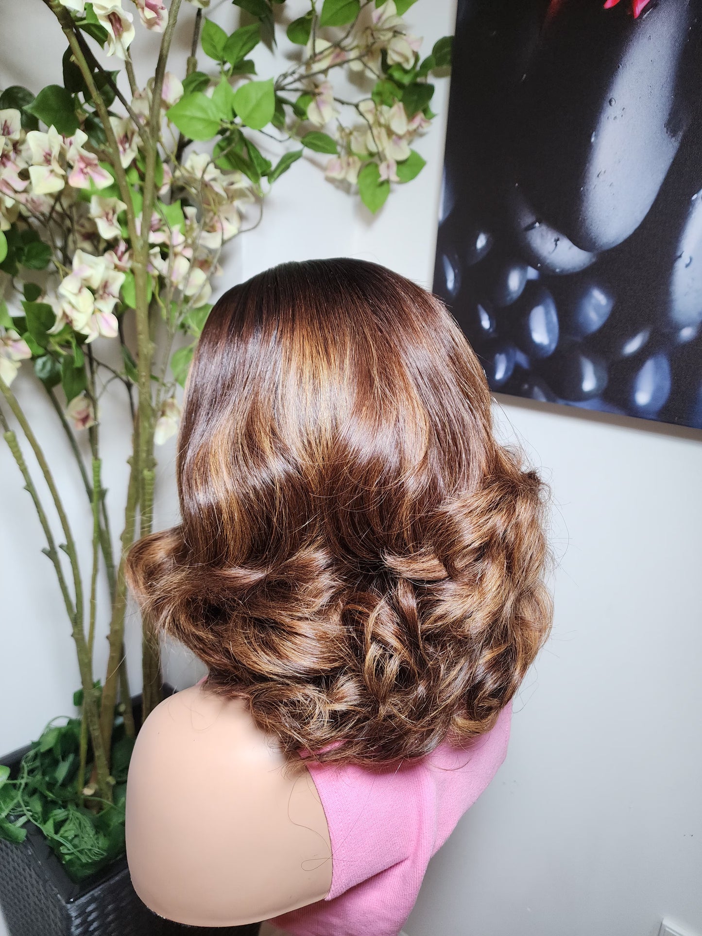 Honey highlight wig
