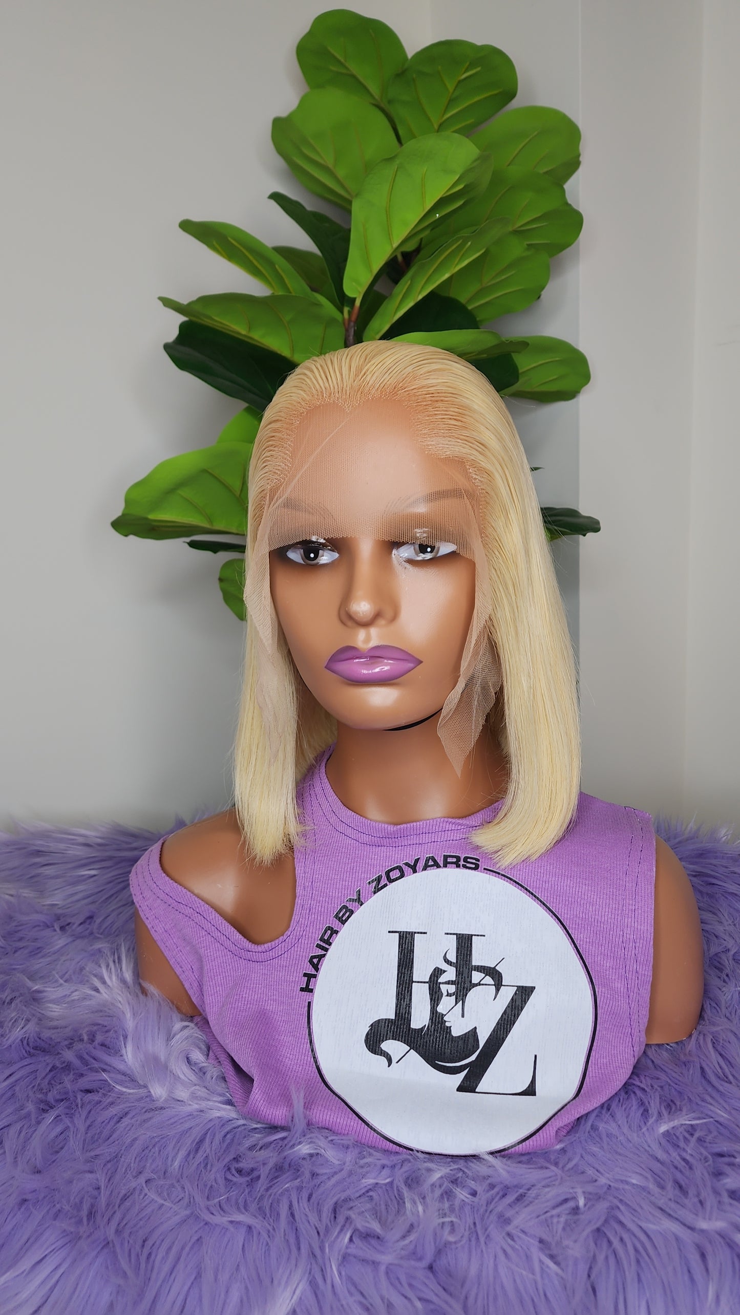 Blonde goddess wig