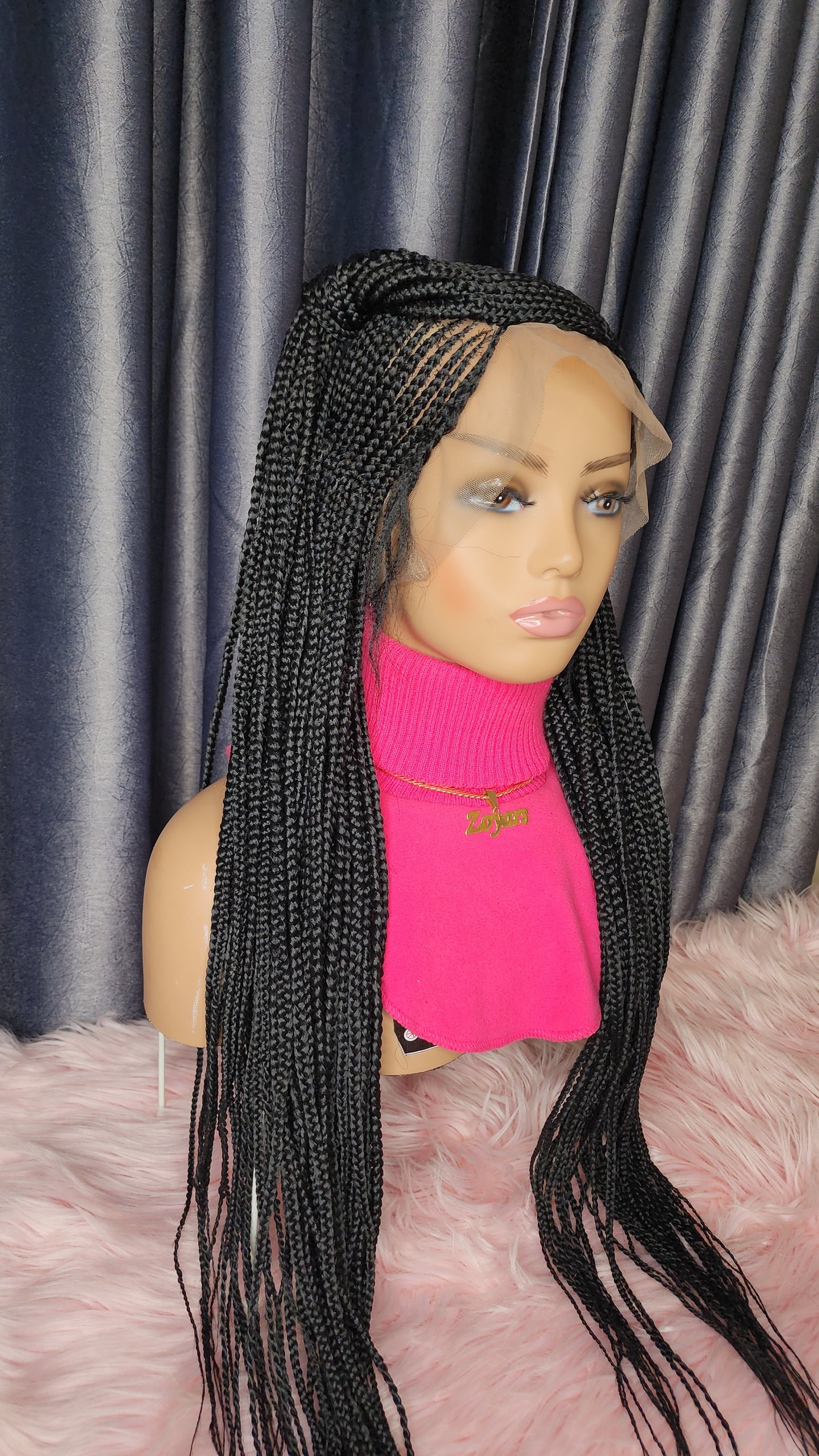 Fulani side braids wig