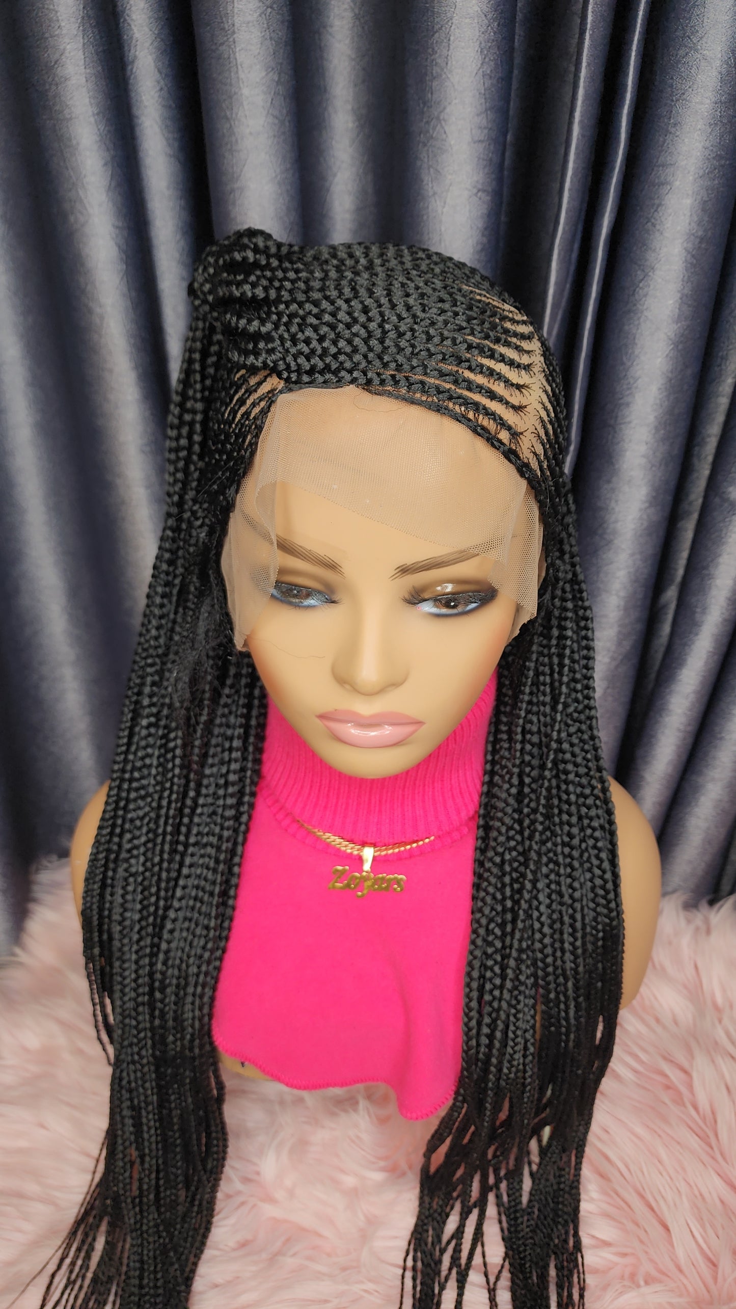 Fulani side braids wig