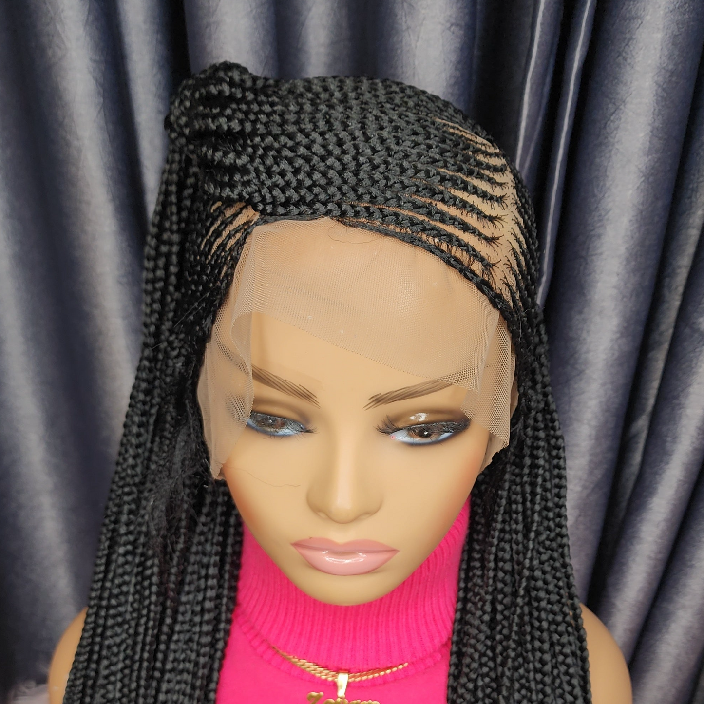 Fulani side braids wig