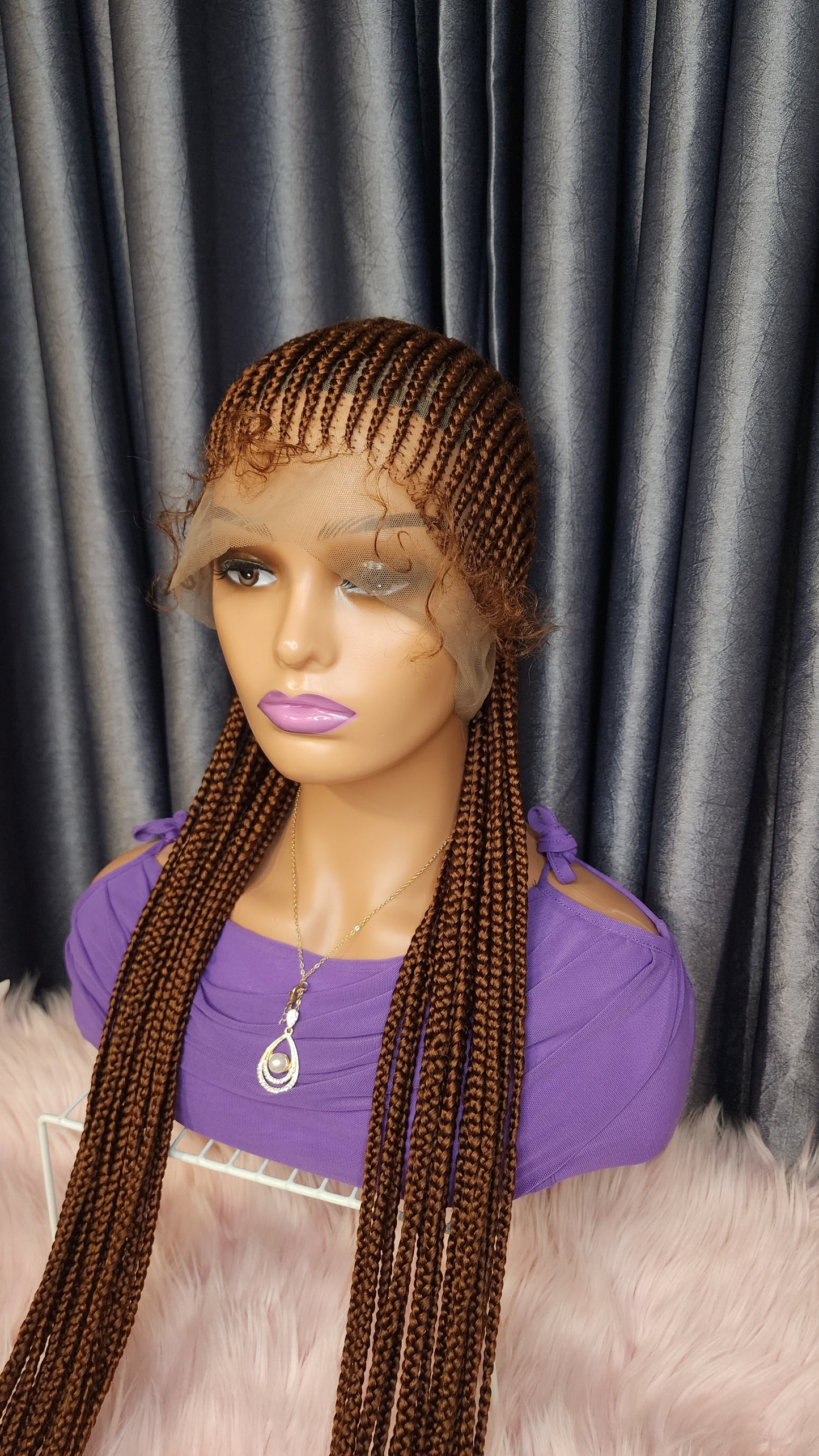 Honeybrown fulani braid wig