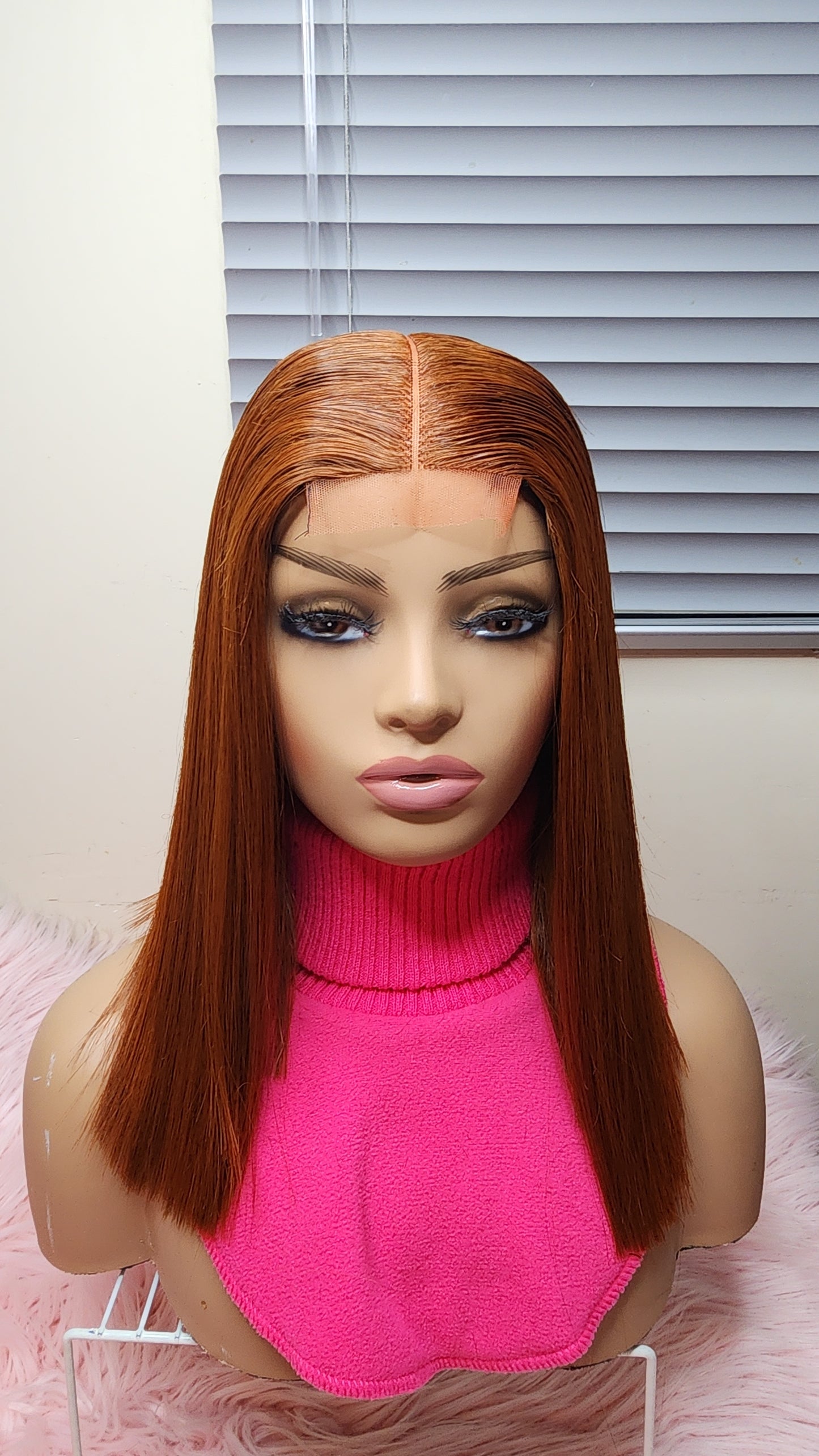 Burnt orange wig