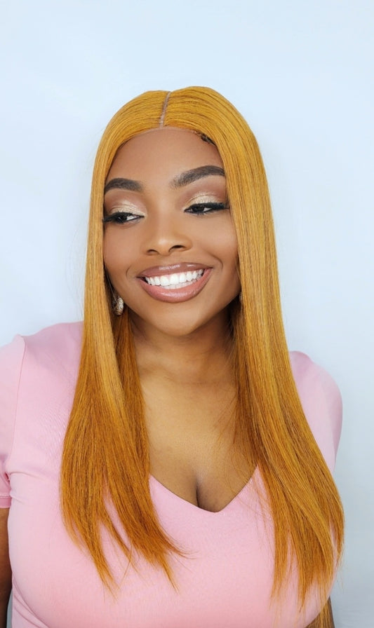 Lala orange wig