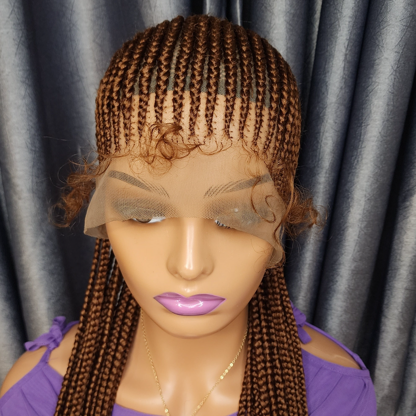 Honeybrown fulani braid wig