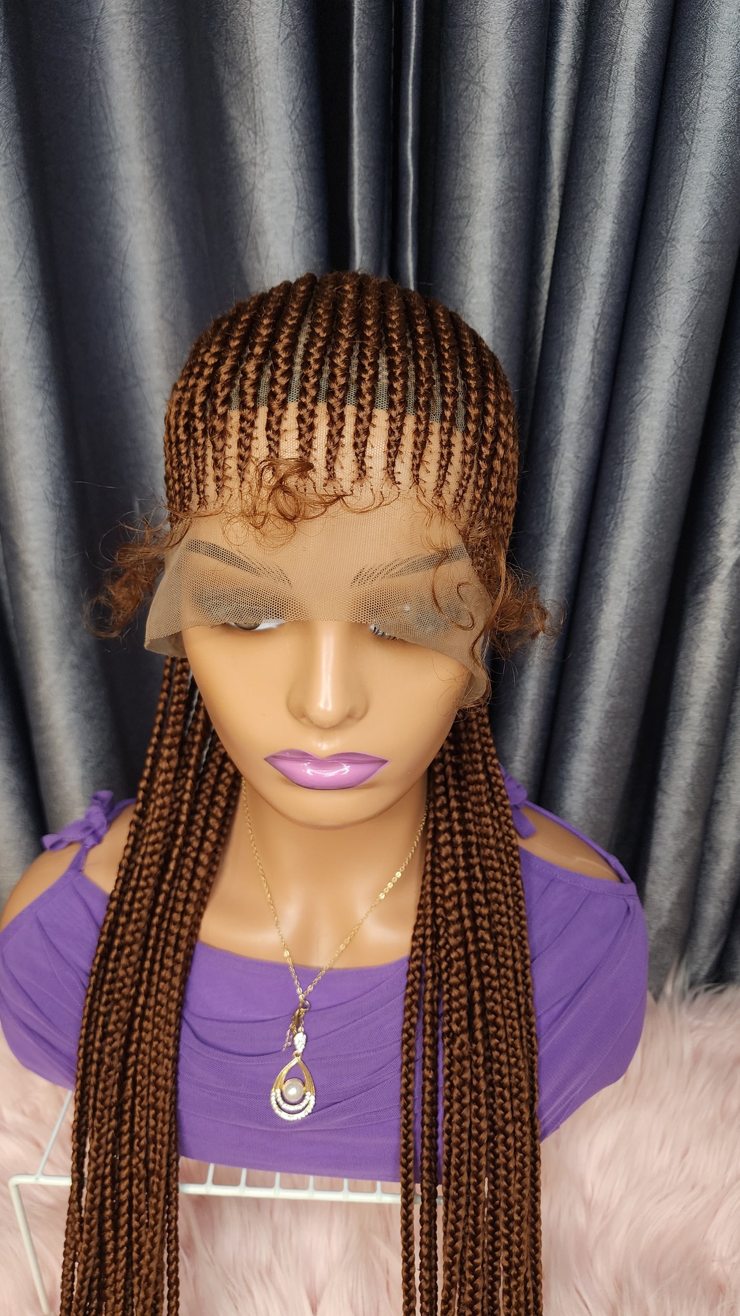 Honeybrown fulani braid wig