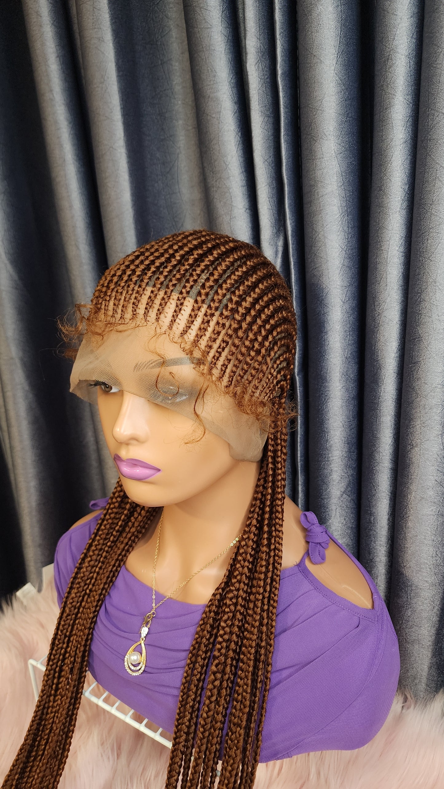 Honeybrown fulani braid wig