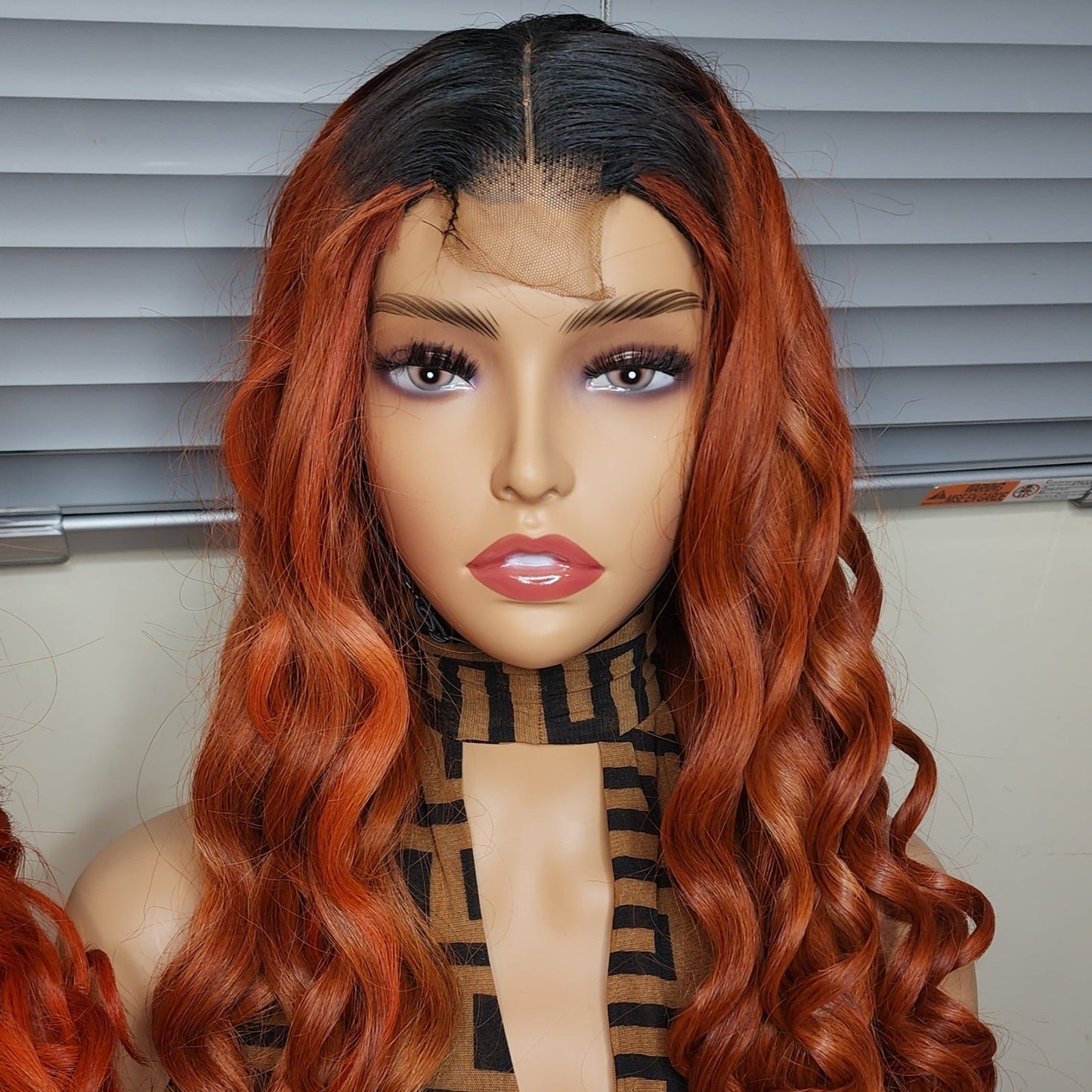 Ombre orange wig