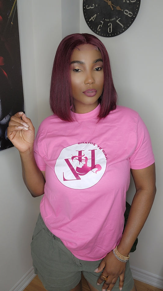Burgundy wig