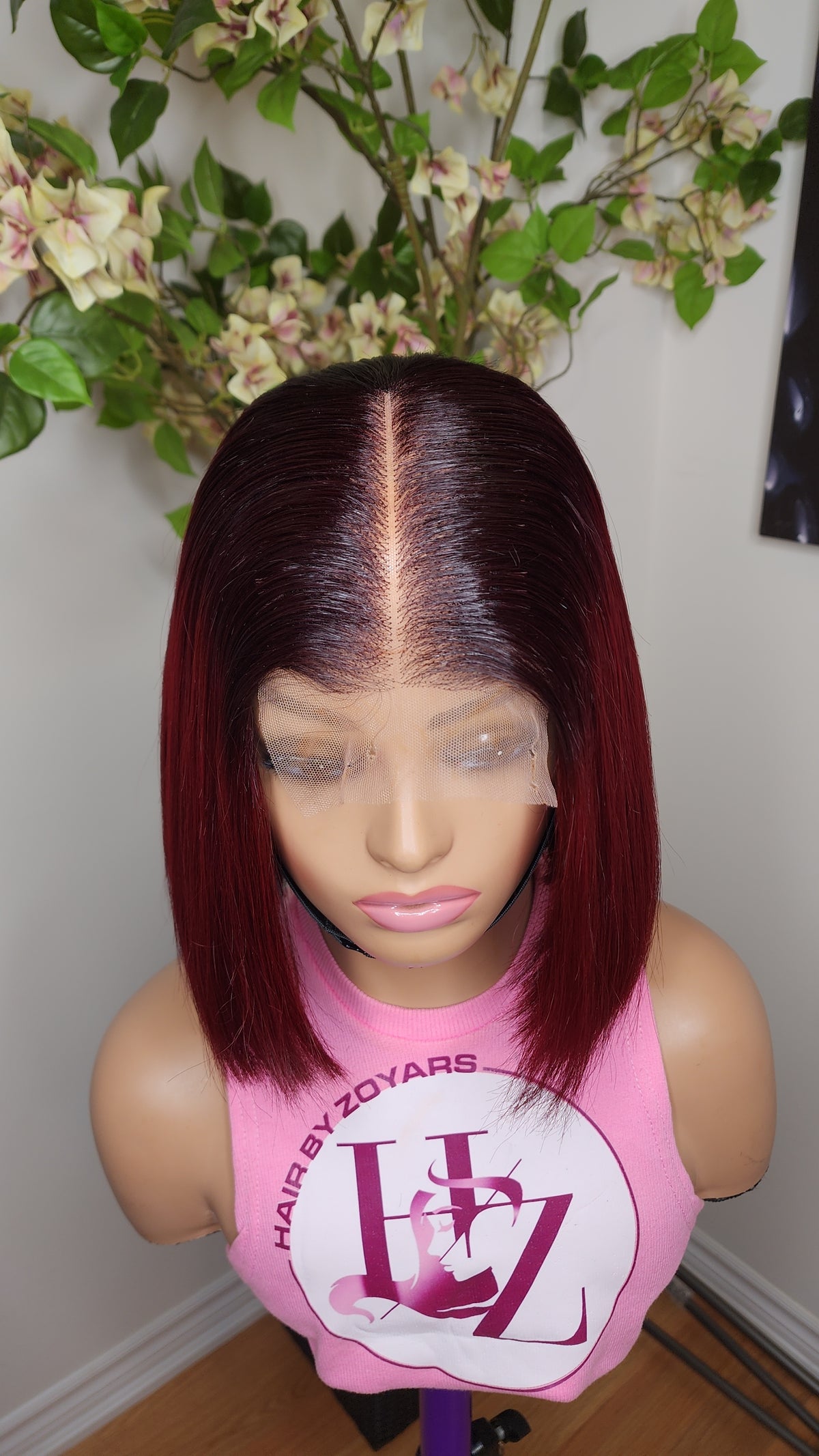 Ombre wine wig