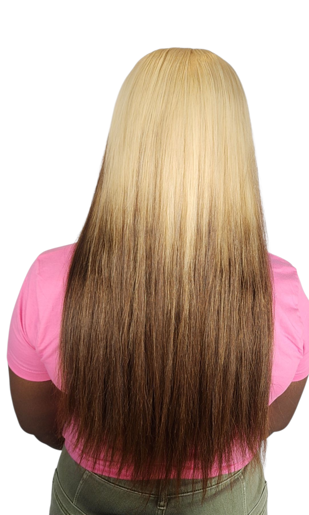 Two-tone chocolate blonde wig