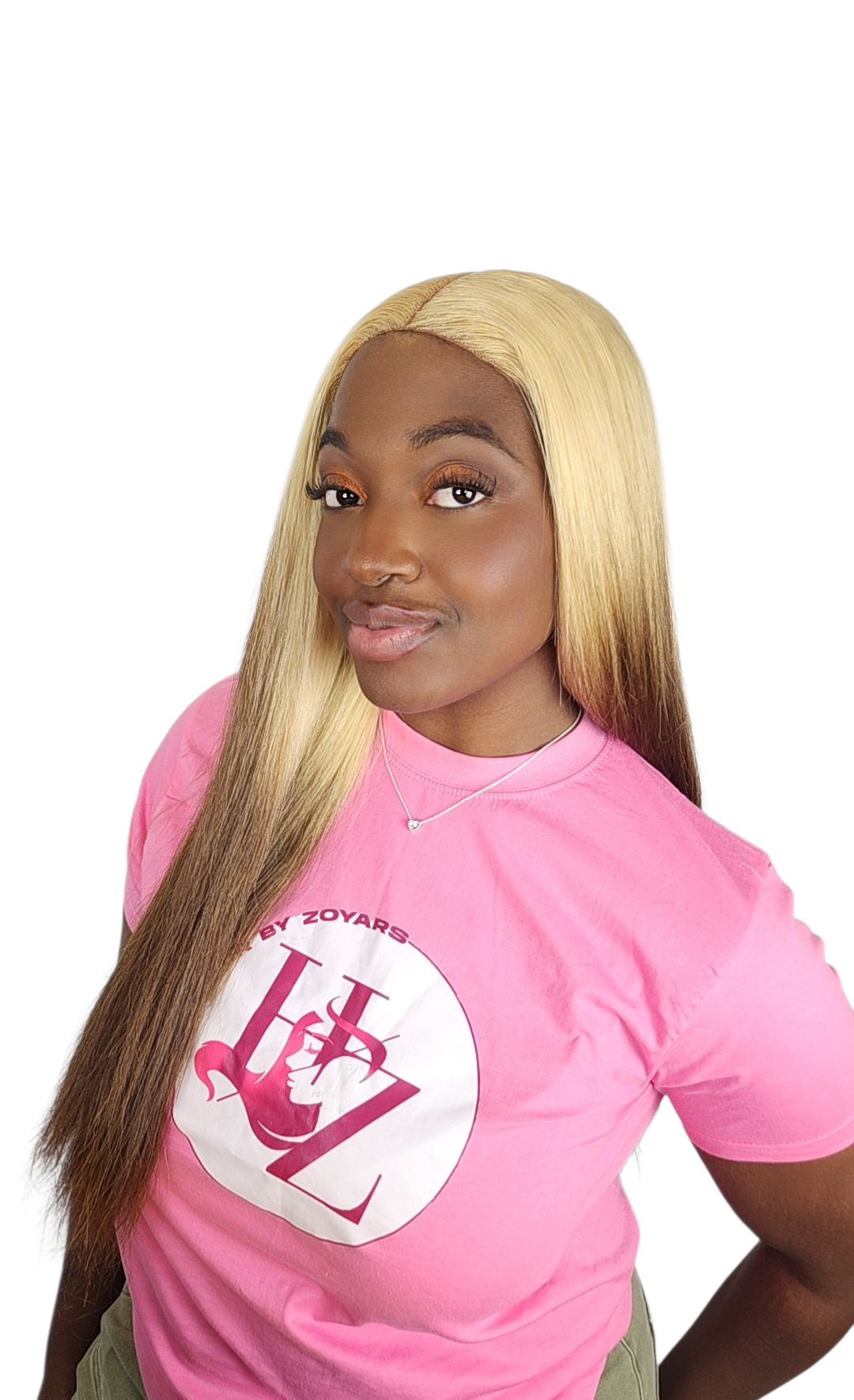 Two-tone chocolate blonde wig