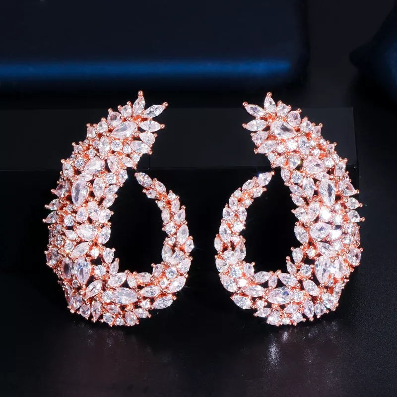 Rose Gold Luxury Earrings