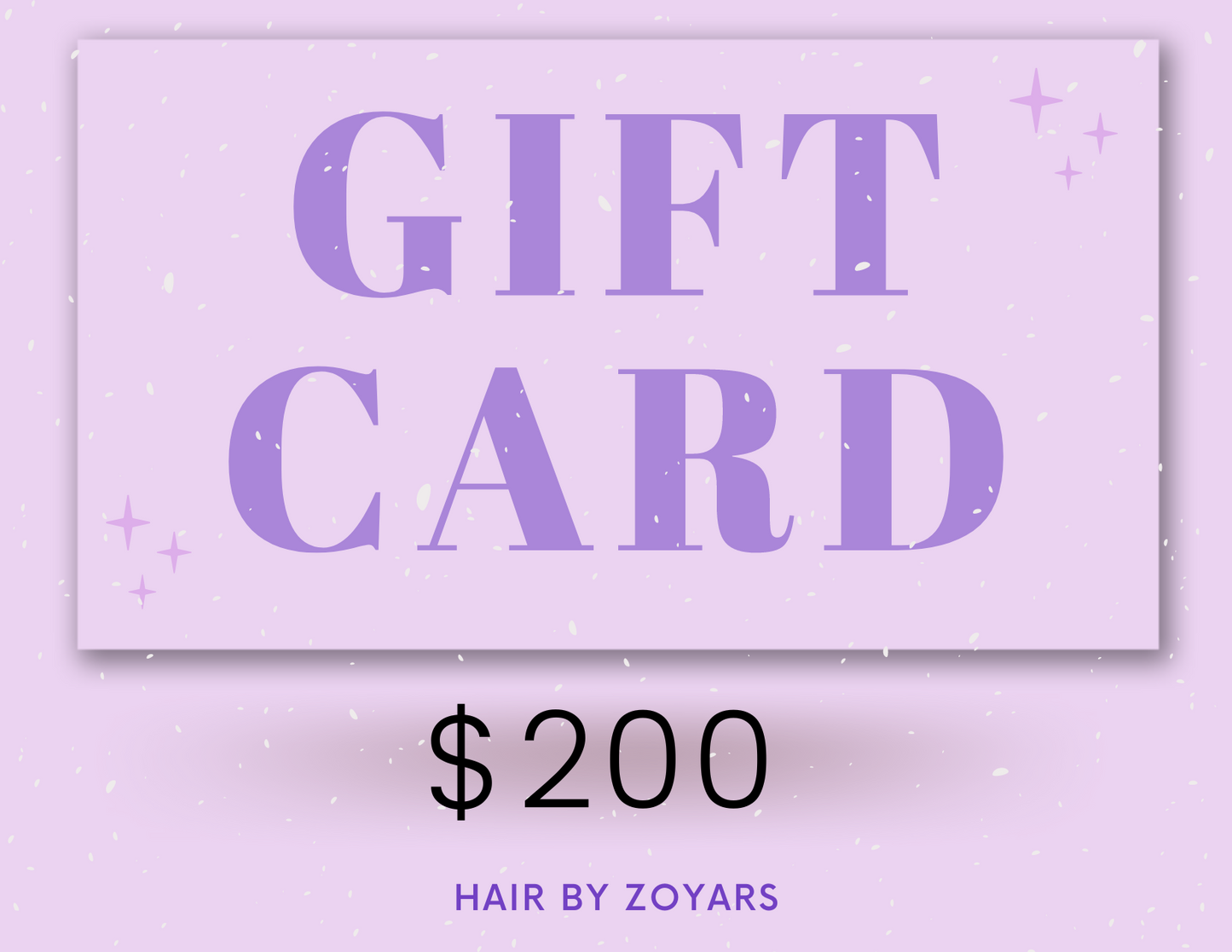 Hairbyzoyars Gift Card