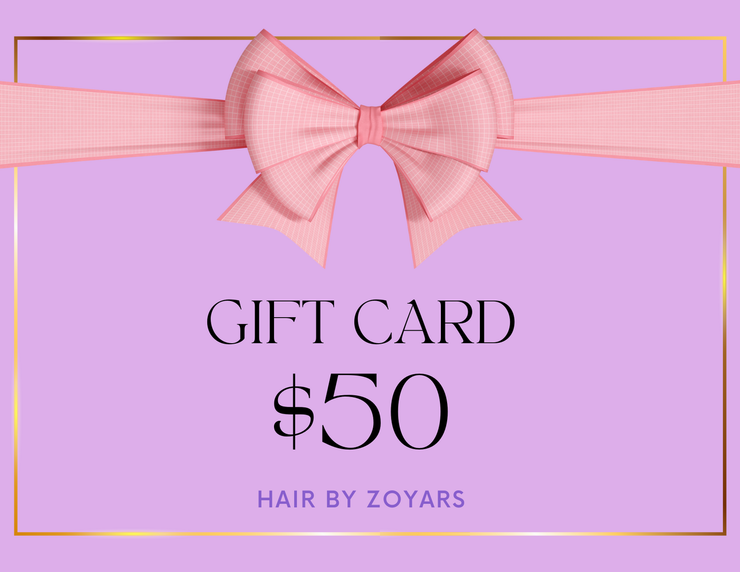 Hairbyzoyars Gift Card