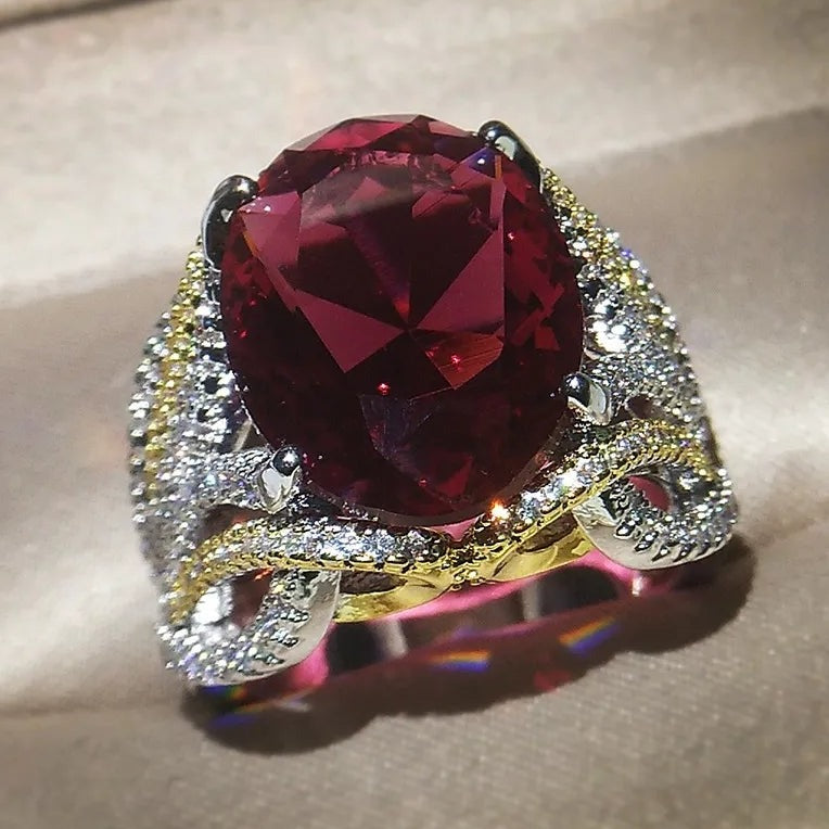 Red diamond ring