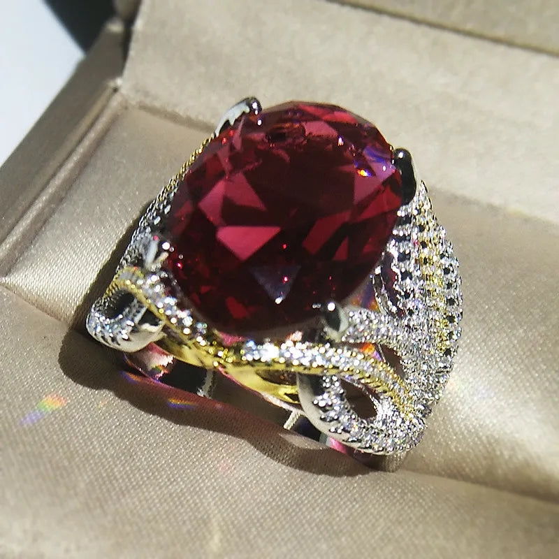 Red diamond ring