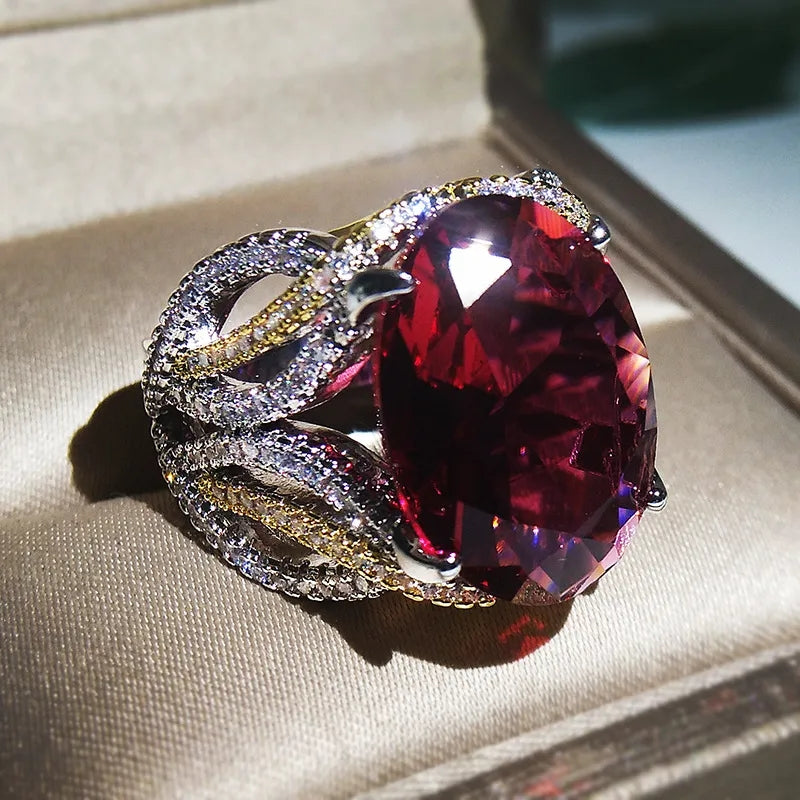 Red diamond ring