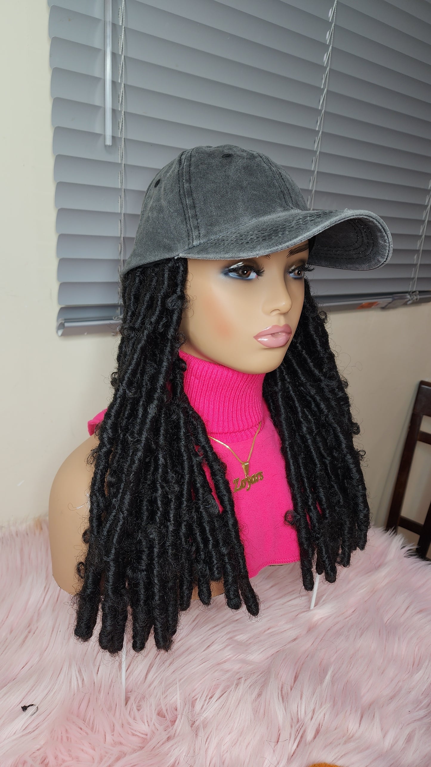 Soft locks baseball cap wig