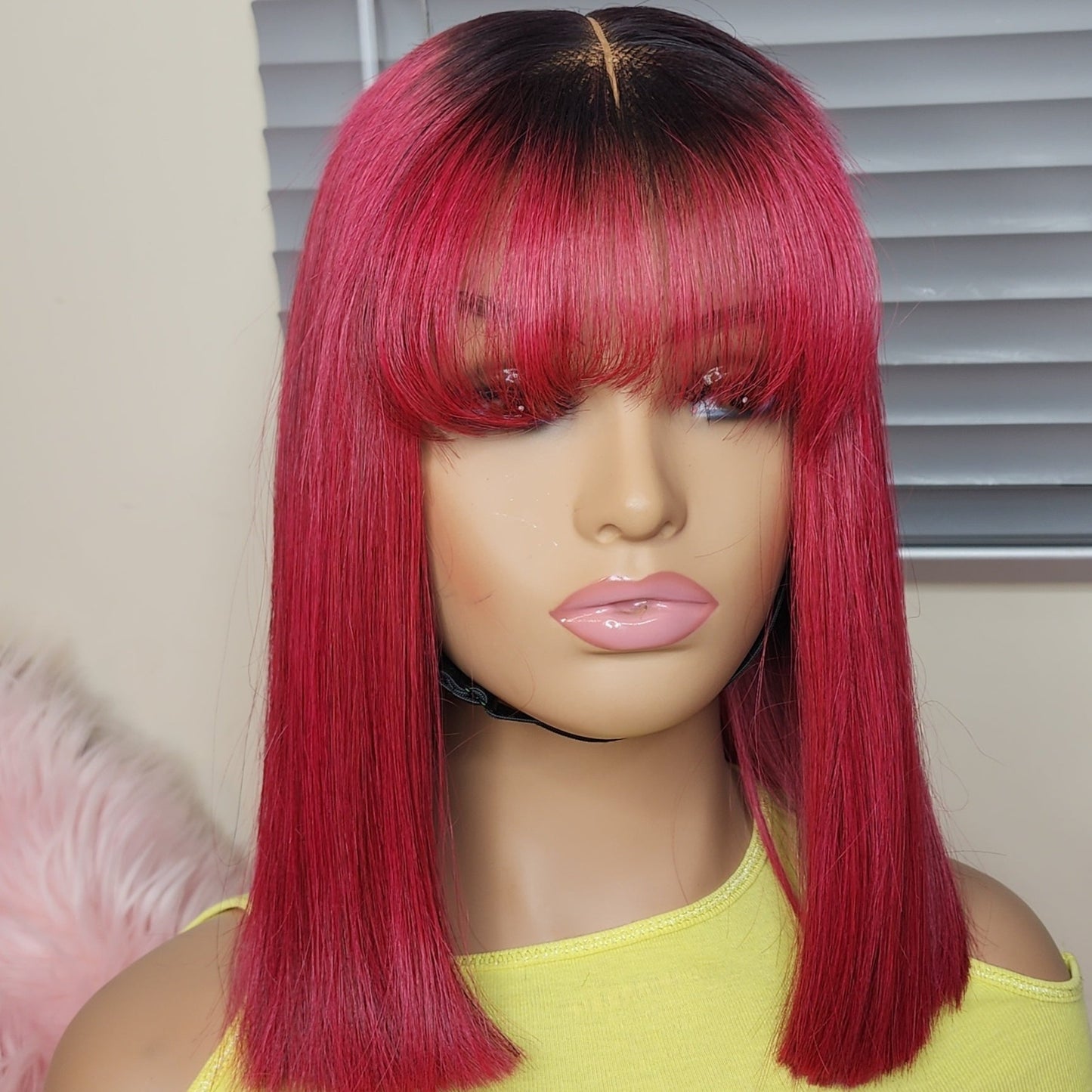 Soso  Rose Pink With Bangs