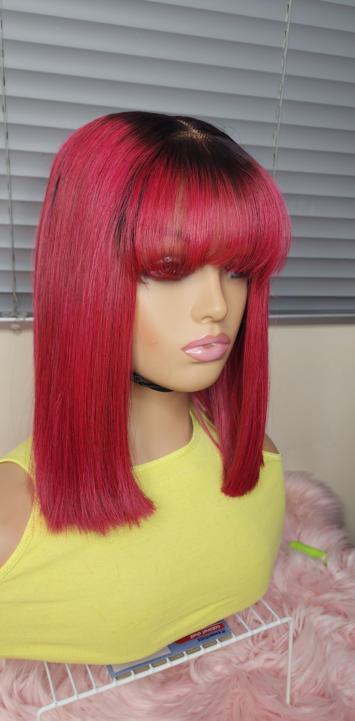 Soso  Rose Pink With Bangs