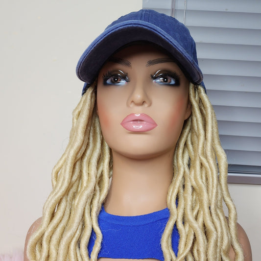 Blonde locks baseball wig