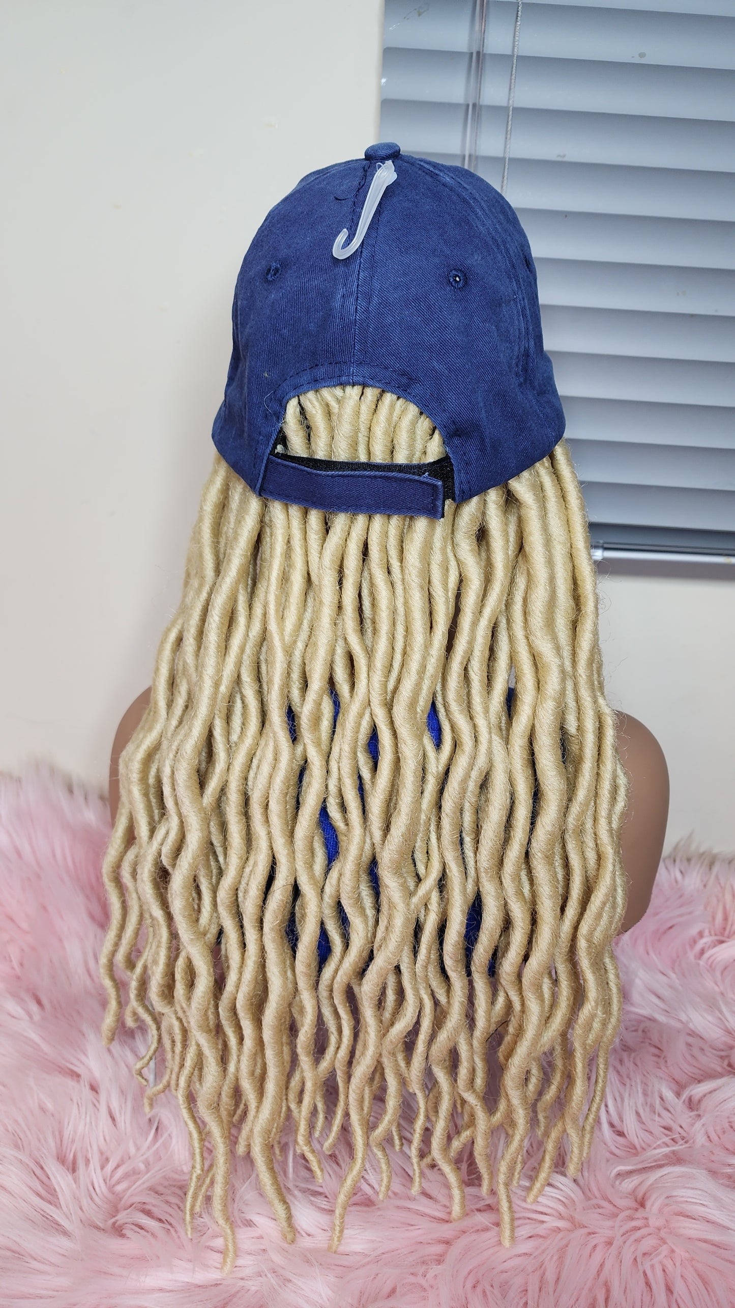 Blonde locks baseball wig