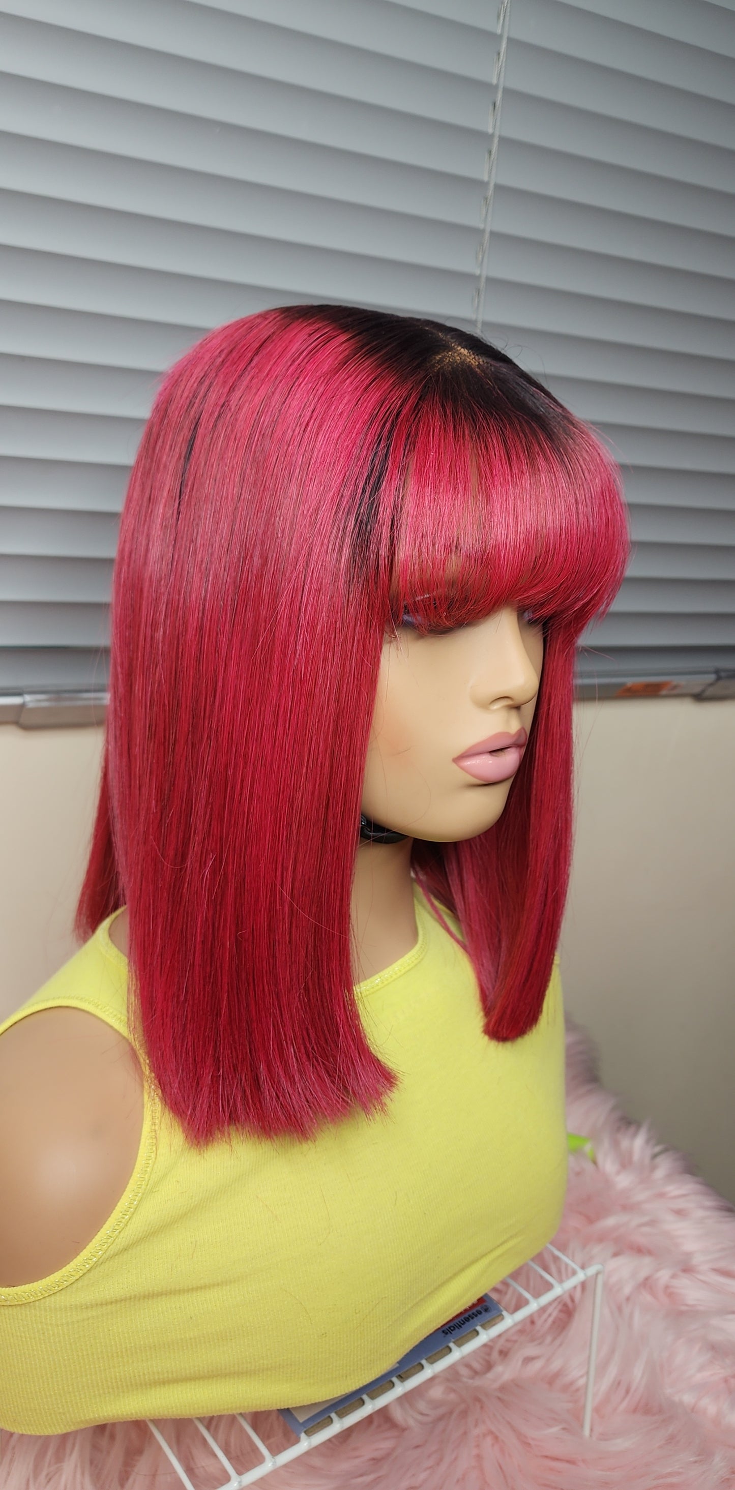 Soso  Rose Pink With Bangs